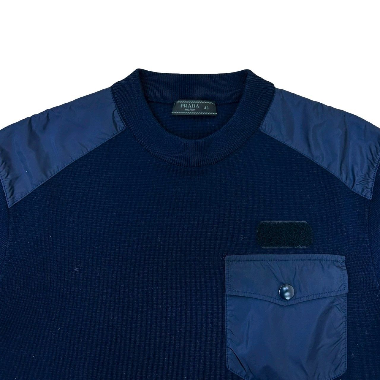 Z*X様 PRADAプラダハーフジップナイロンニットsize46 極 美品 希少品