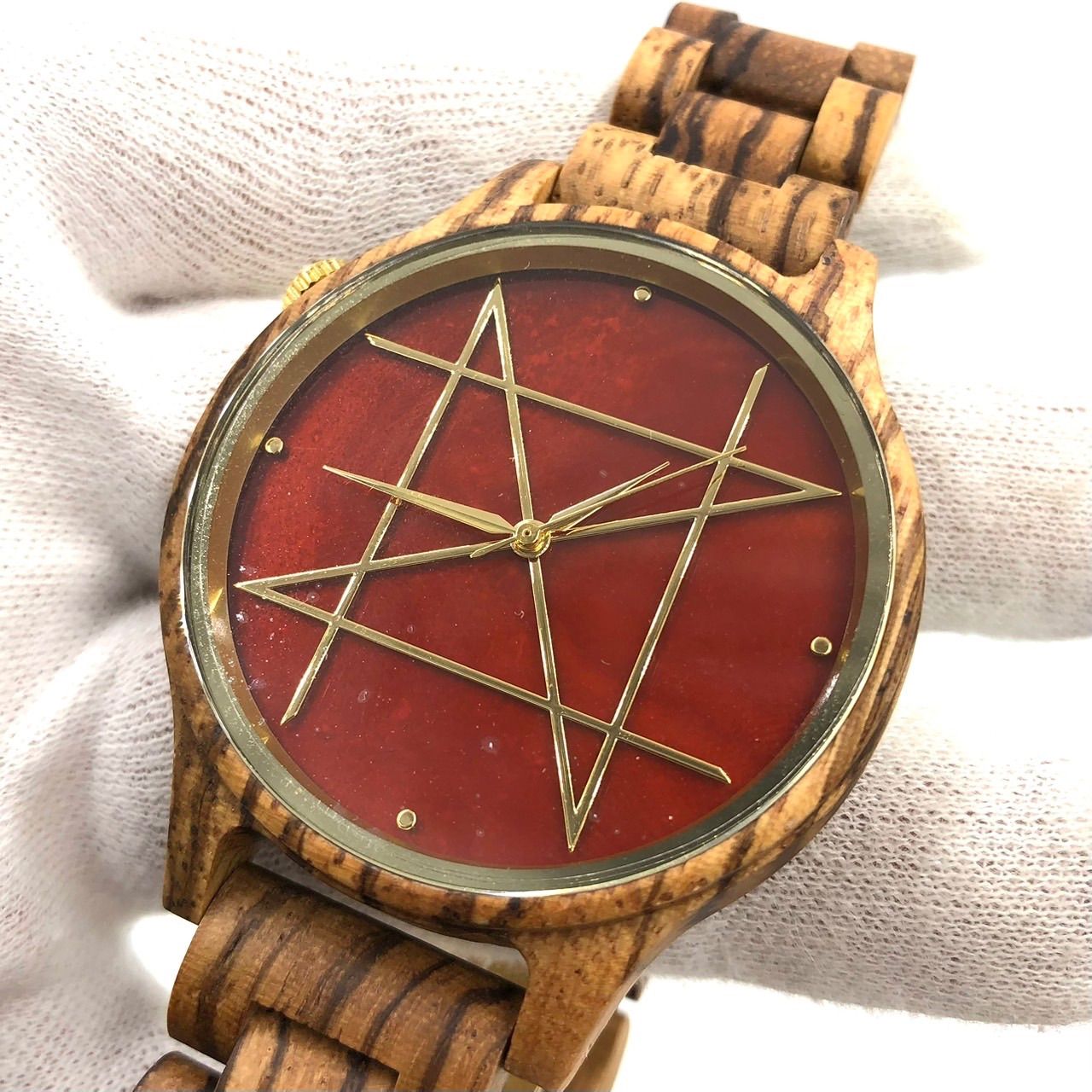 非稼働】新品未使用 NOZ TIMEPIECES 木製腕時計 天然石 ウッドウォッチ 