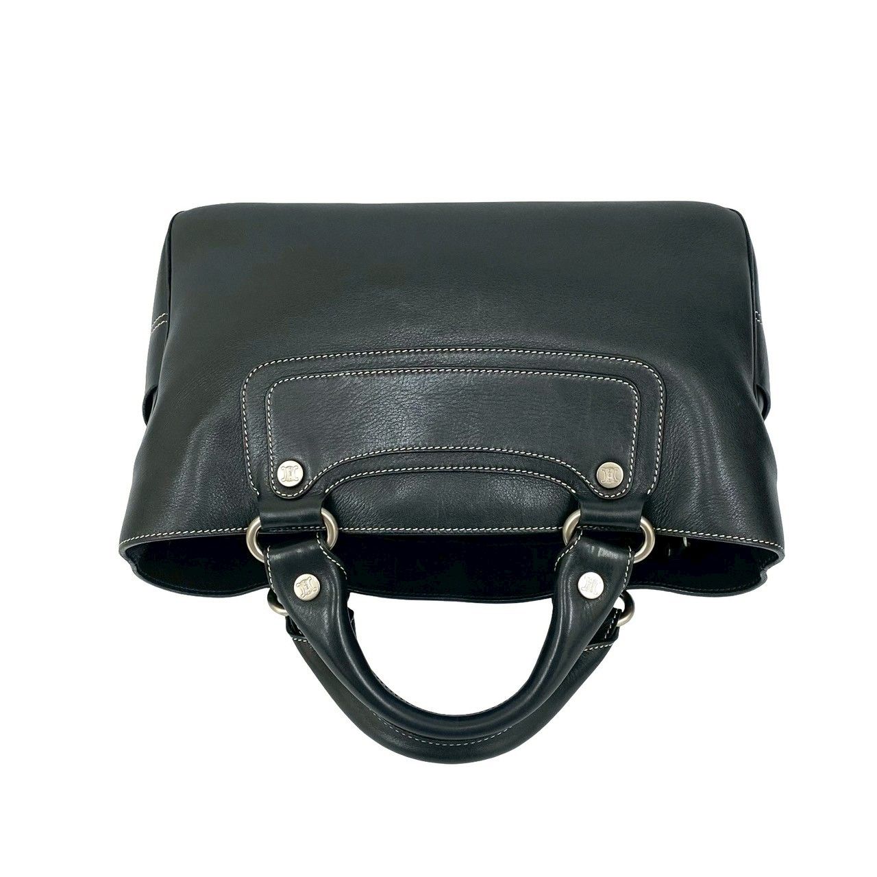 極 美品 保存袋付 CELINE セリーヌ ブギーバッグ トリオンフ ロゴ 金具