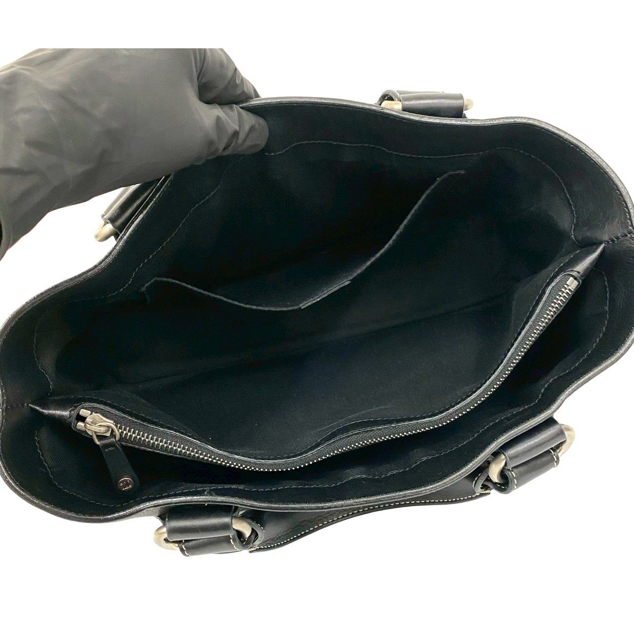 極 美品 保存袋付 CELINE セリーヌ ブギーバッグ トリオンフ ロゴ 金具