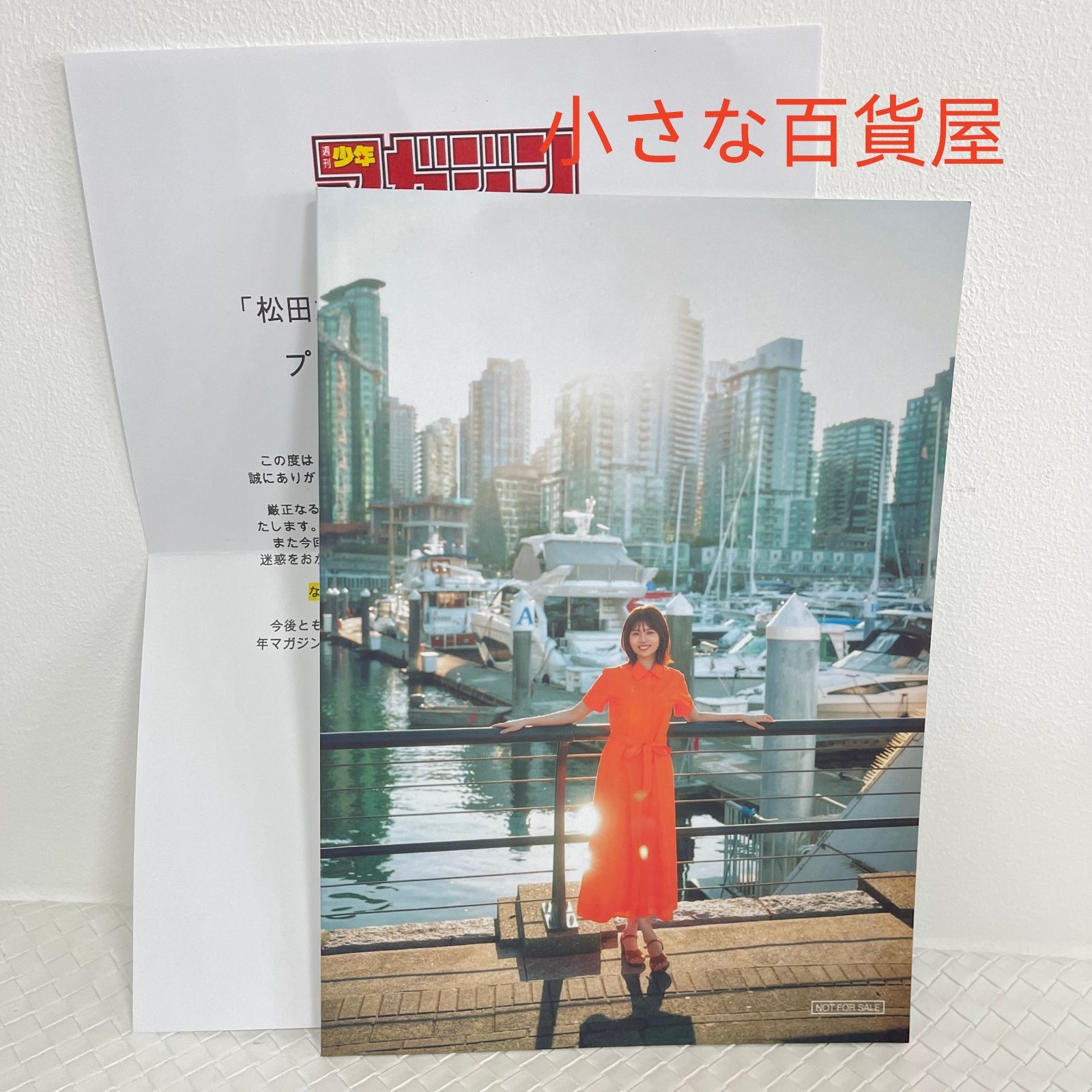 日向坂46 松田好花 1st写真集「振り向いて」アザーカットミニブック 日向坂46 松田好花 1st 写真集 振り向いて アザーカットミニブック