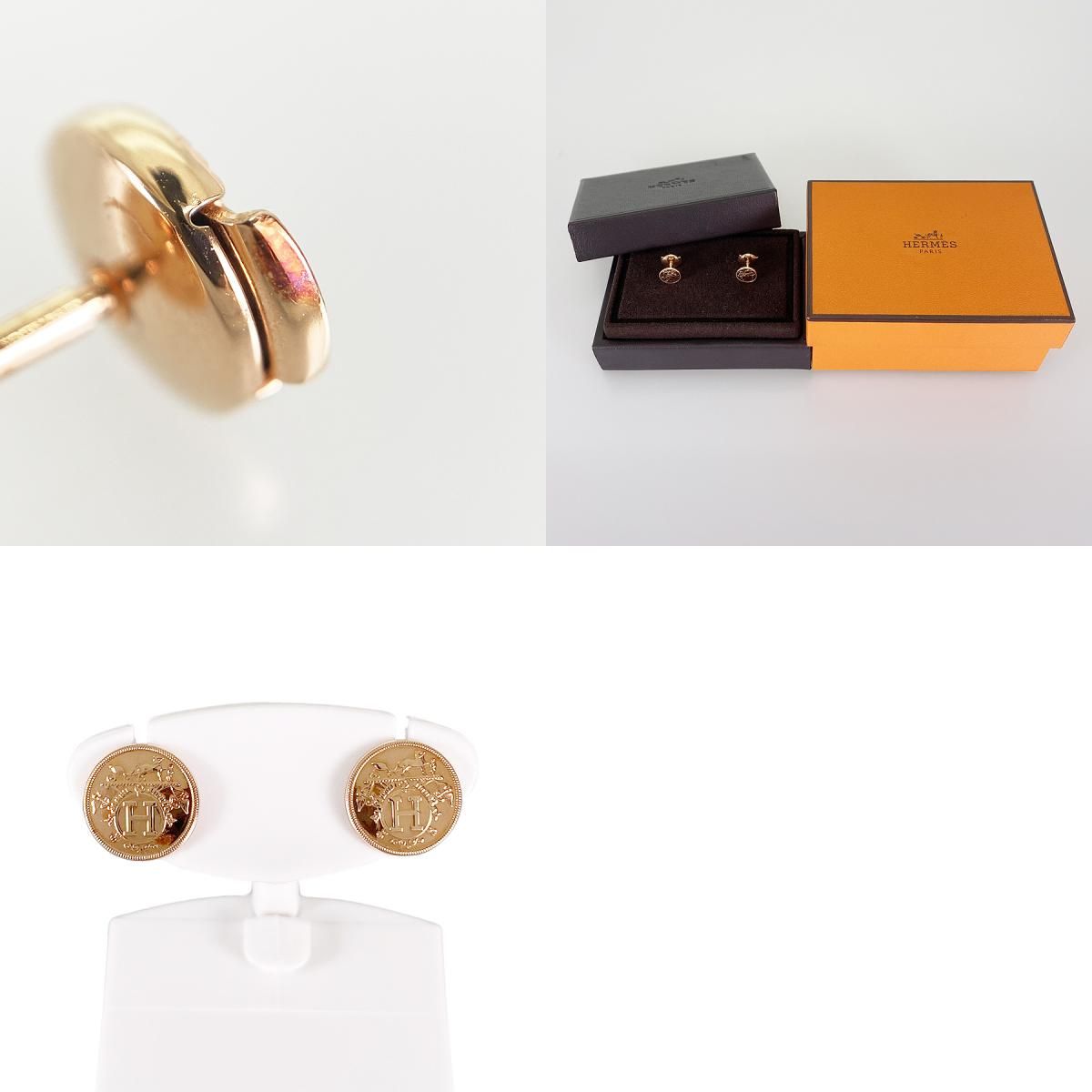 エルメス HERMES エクスリブリス TPM K18PG ピアス sss【中古】 - メルカリ