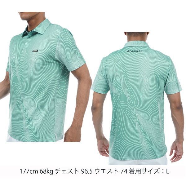 アドミラル ゴルフ メンズ カンターライン グラフィックSTシャツ