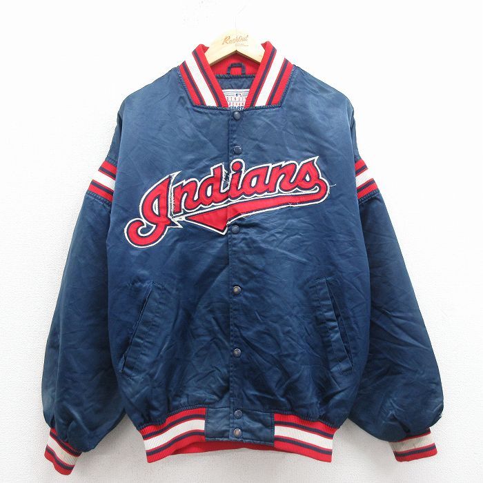 XL/古着 スターター 長袖 ナイロン ジャケット メンズ 90年代 90s MLB