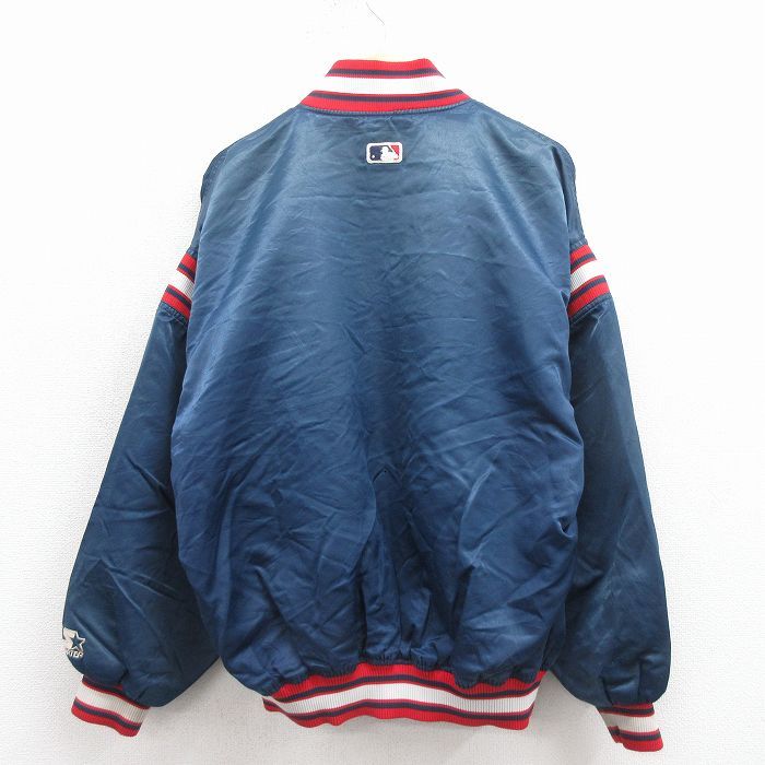 XL/古着 スターター 長袖 ナイロン ジャケット メンズ 90年代 90s MLB