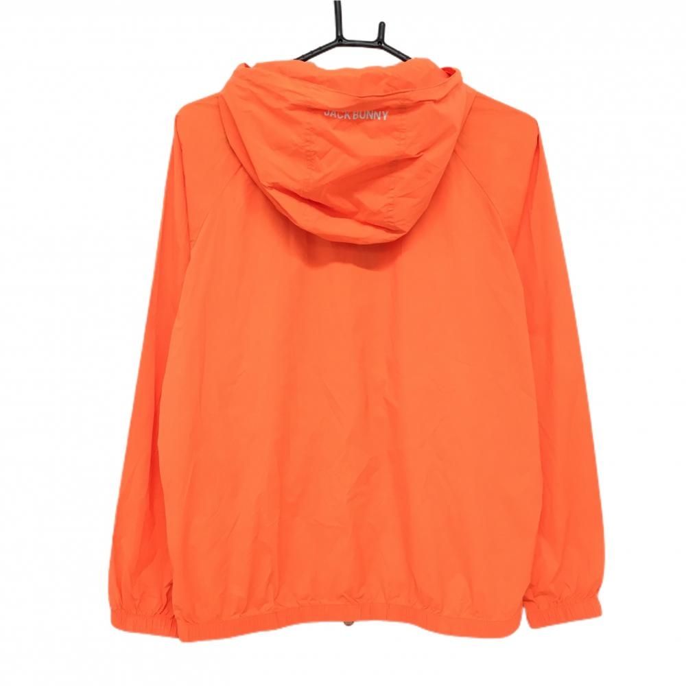 美品】ジャックバニー ツインスニード 白×オレンジ ジップパーカー