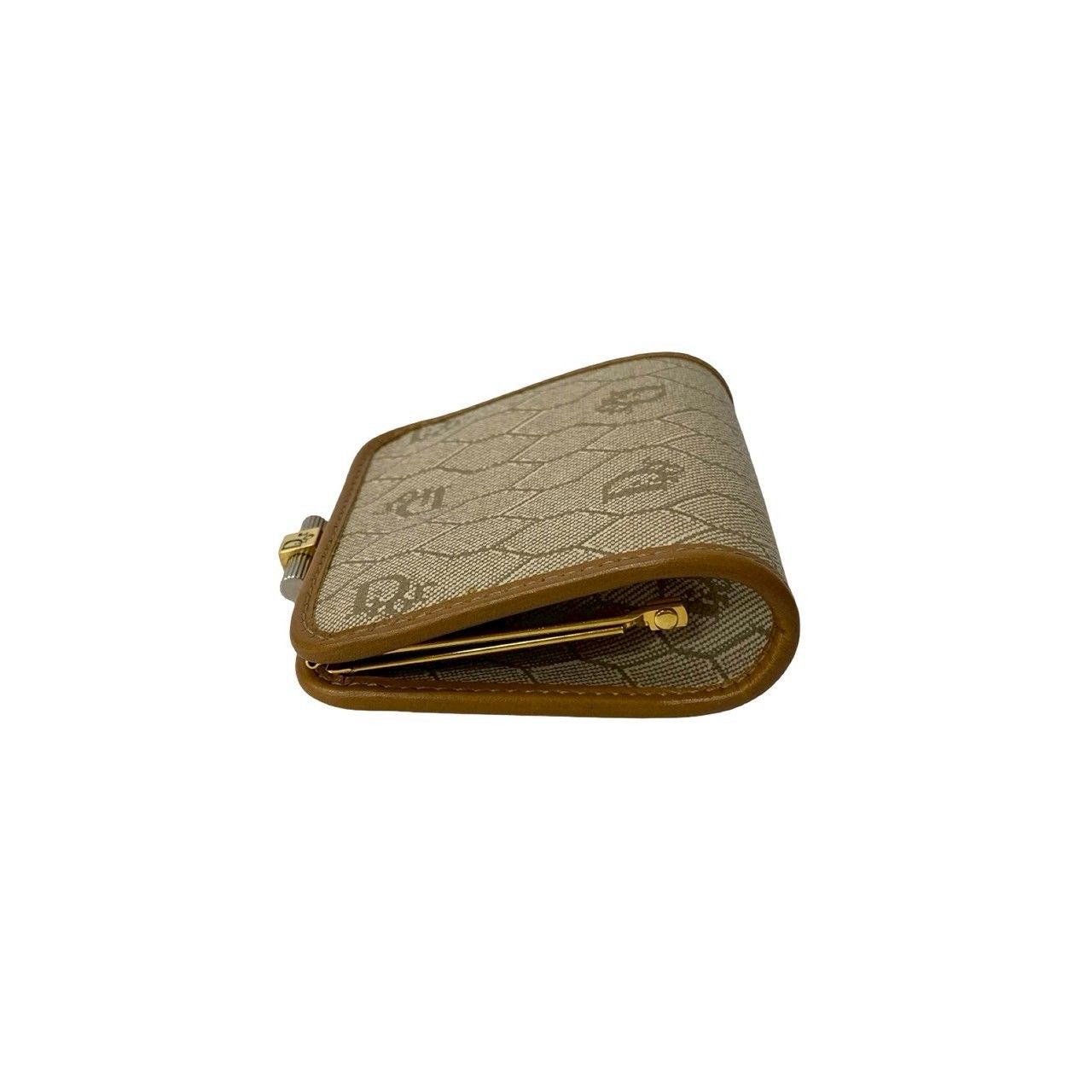 【極希少】Dior ヴィンテージ がま口財布 ハニカム柄 フランス製 極希少】Dior ヴィンテージ がま口財布 ハニカム柄 フランス製 極希少