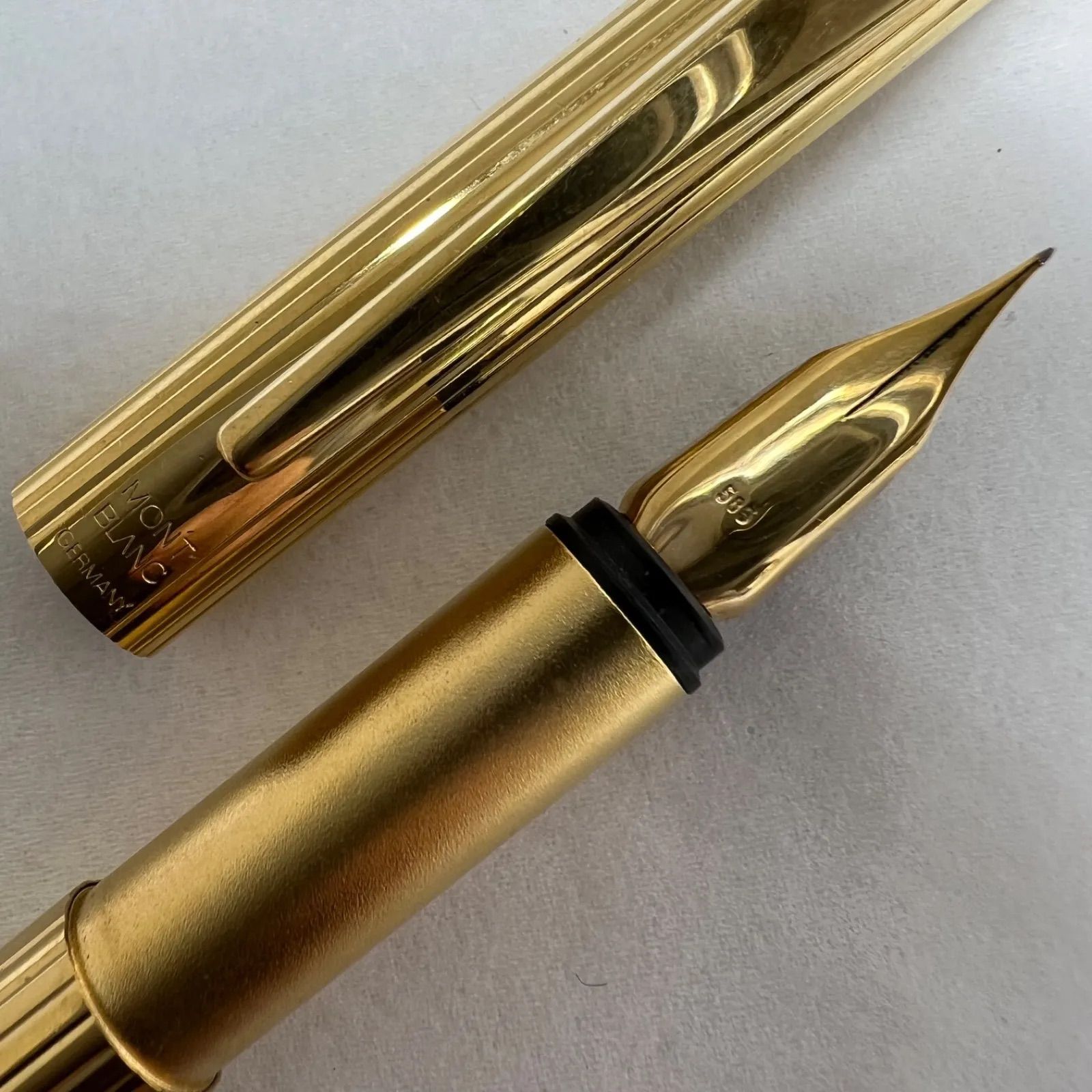 モンブラン ペン先 585 (14K) ゴールド 万年筆 13.9cm 24.8g - メルカリ