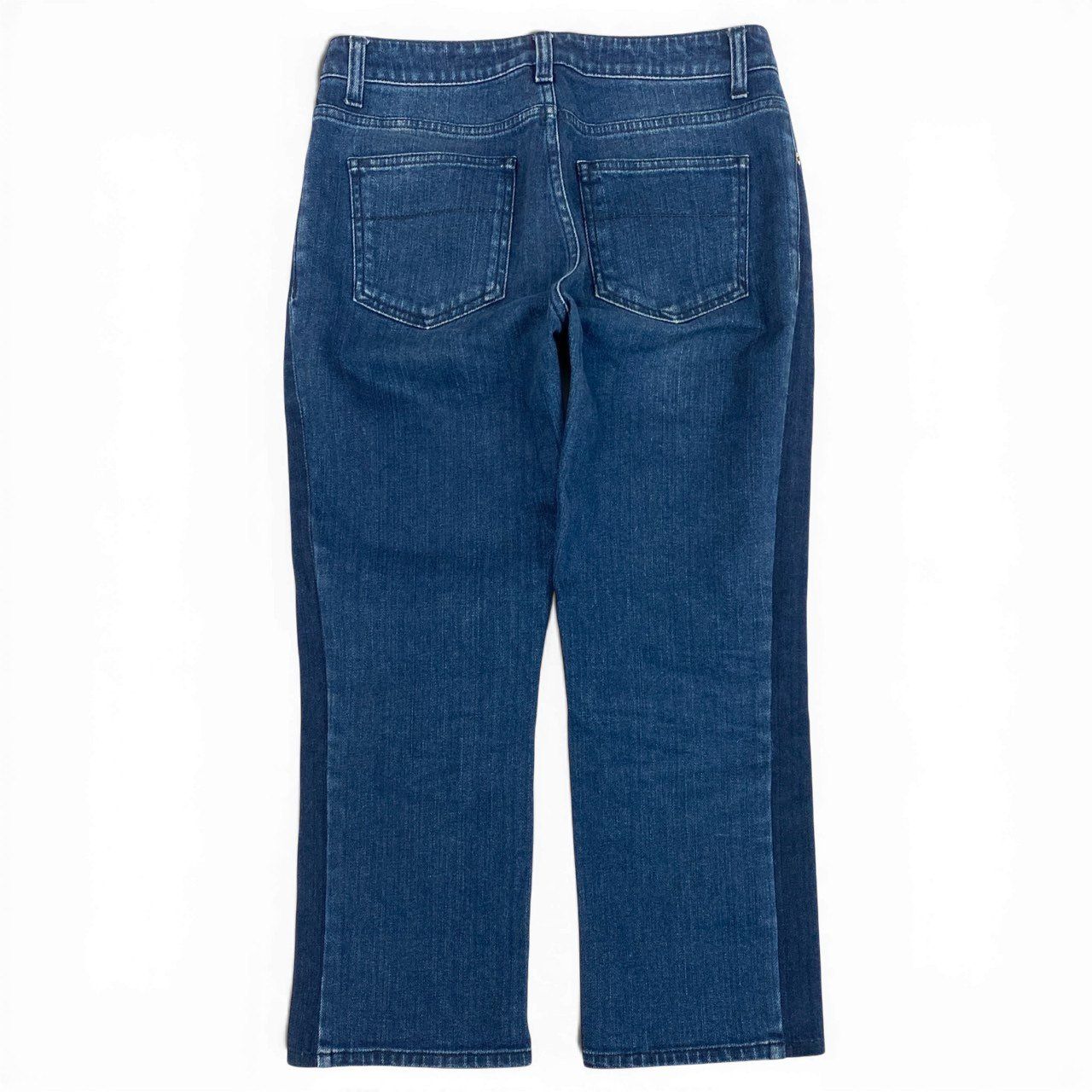 1a15 LOUIS VUITTON ルイヴィトン モノグラム切替 クロップドデニム