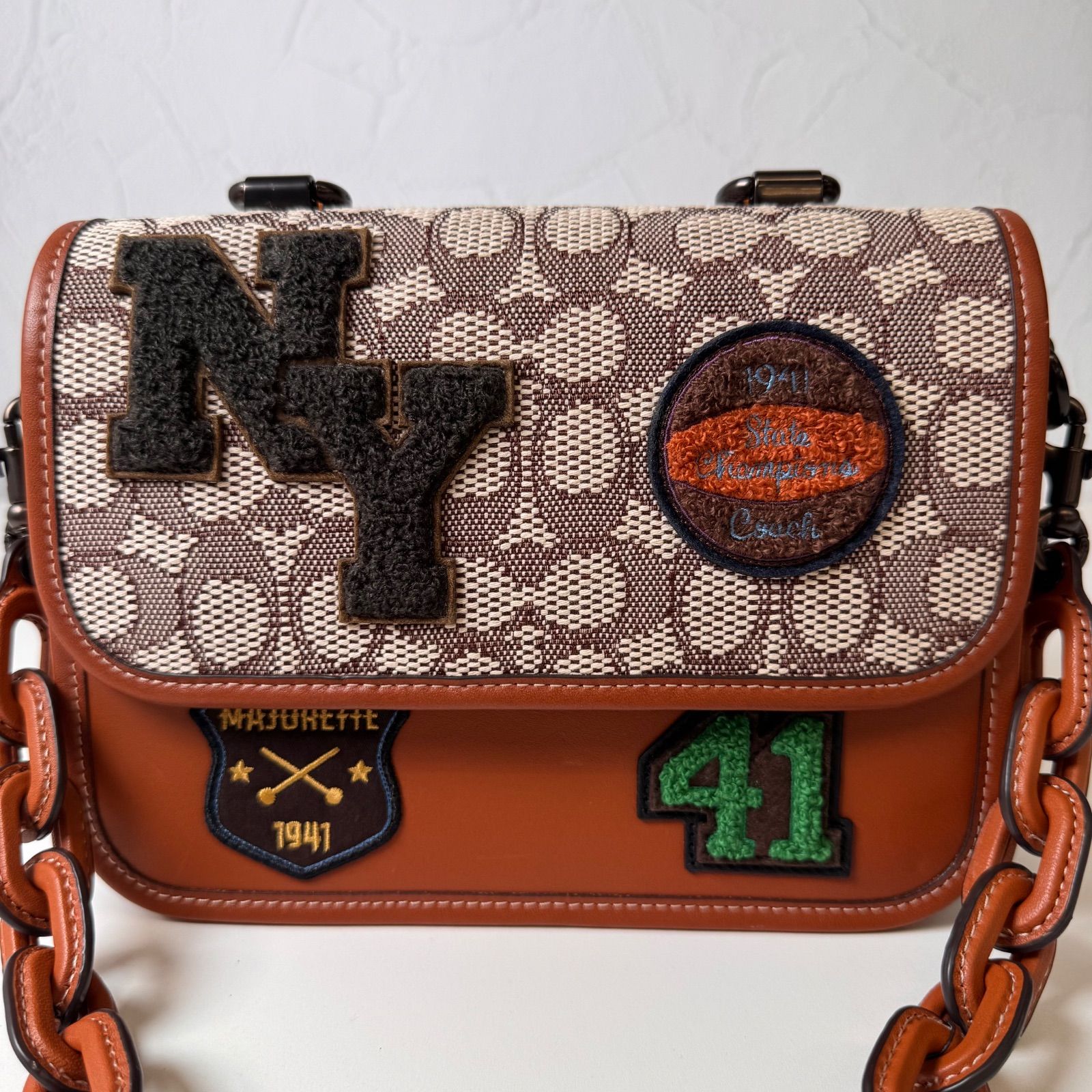 ✨ABランク COACH ローグ トップ ハンドル シグネチャー 2way 
