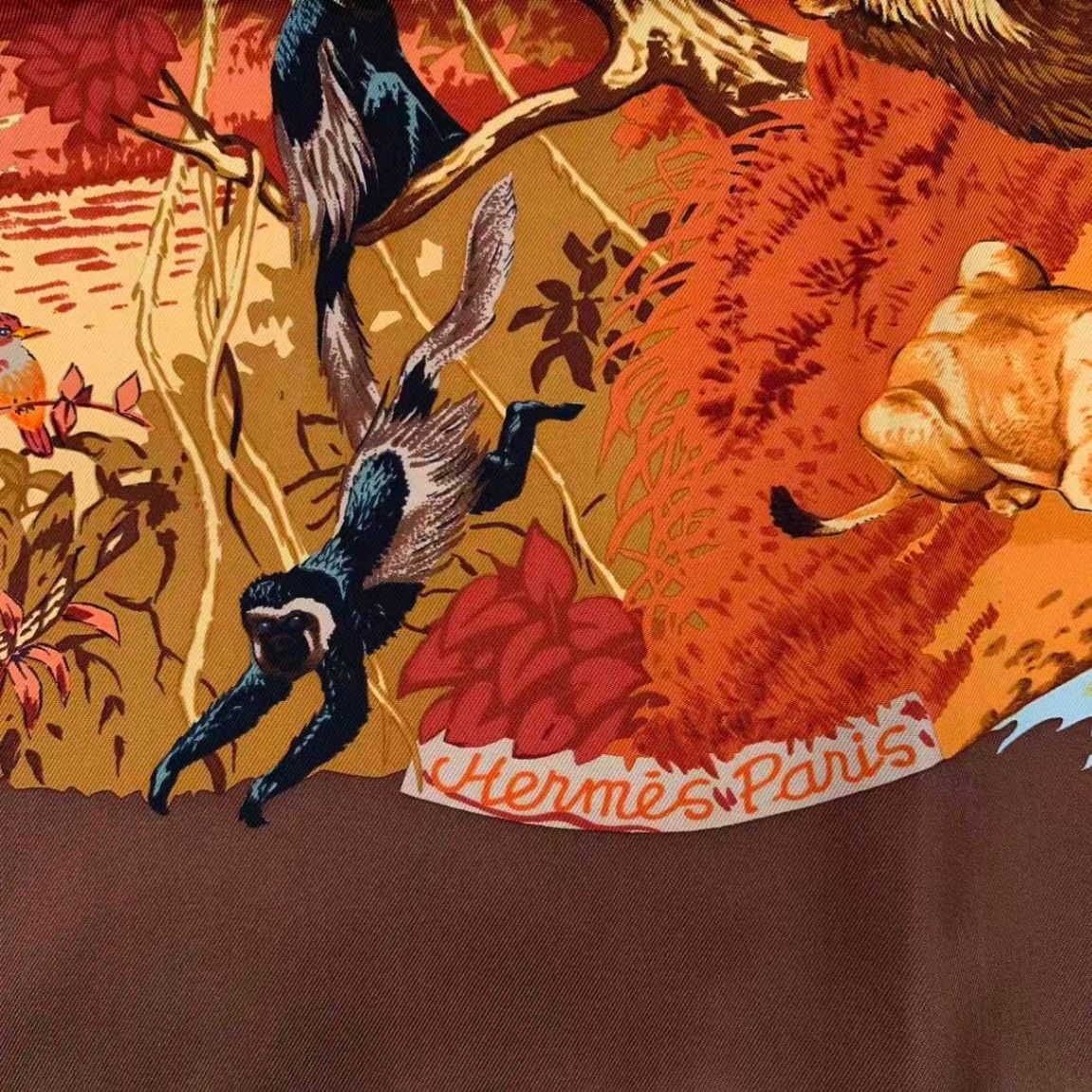 新品同様 HERMES エルメス スカーフ シルク カレ90 AFRICA アフリカ
