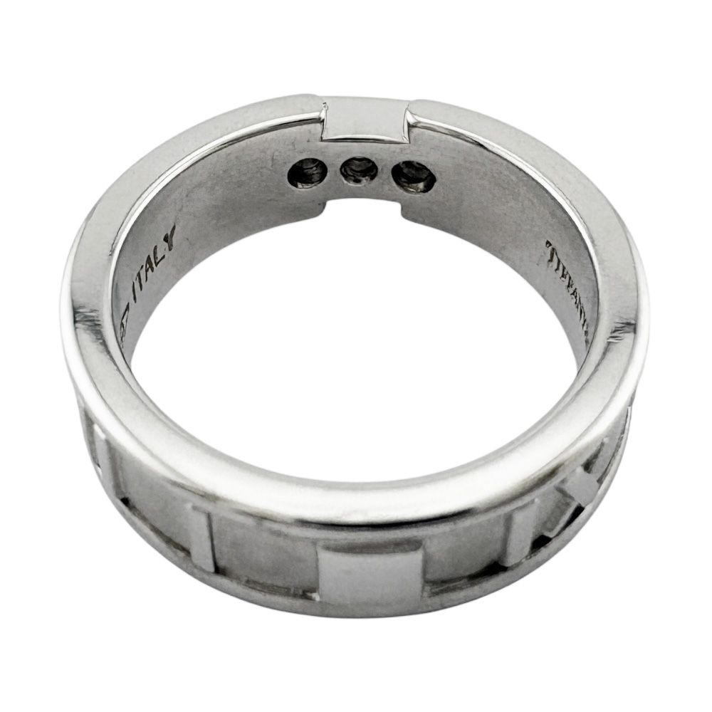 ティファニー アトラス リング 指輪 9号 18金 K18ホワイトゴールド