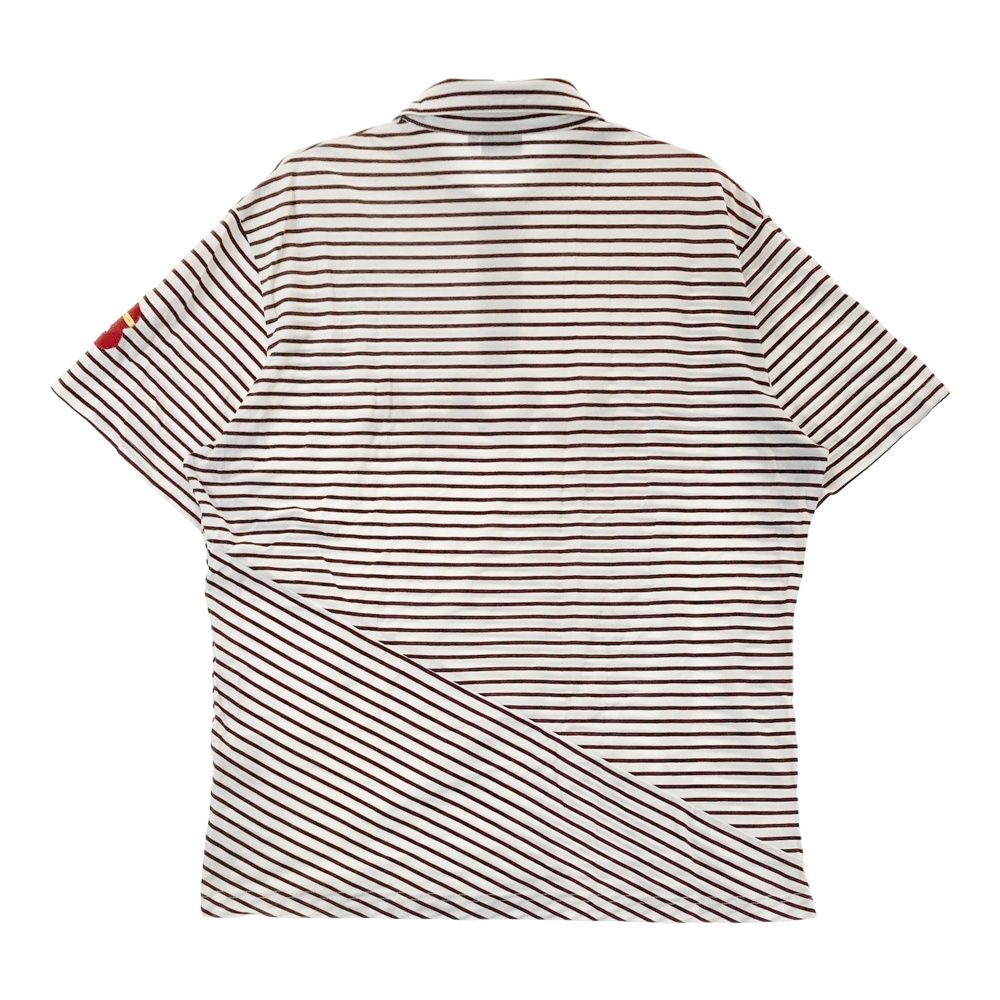 サイズ：2XL MUTA MARINE ムータマリン 半袖ポロシャツ ボーダー柄