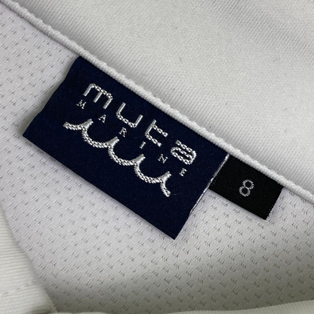 サイズ：8 MUTA MARINE ムータマリン 半袖ポロシャツ ホワイト系