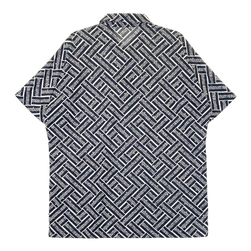 サイズ：3L MUNSING WEAR マンシングウェア 半袖ポロシャツ ロゴ総柄