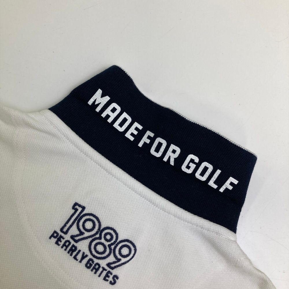 サイズ：1 PEARLY GATES パーリーゲイツ 半袖ポロシャツ ホワイト系