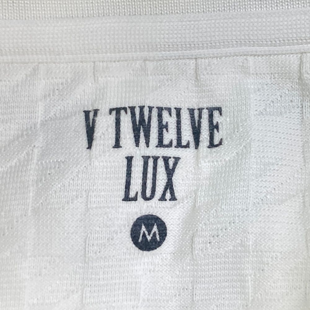 サイズ：M V12 ヴィトゥエルヴ 半袖ポロシャツ ホワイト系