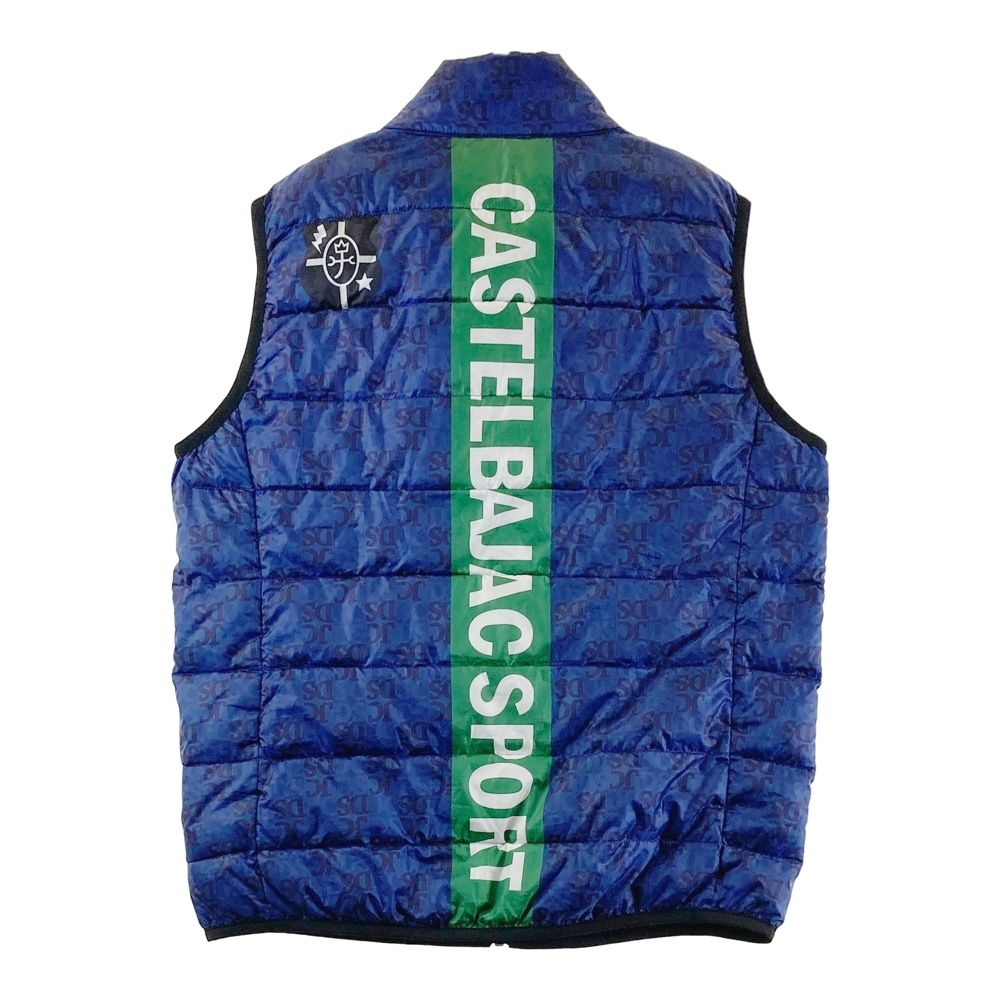 サイズ：48 CASTELBAJAC カステルバジャック ダウン ジップベスト ロゴ