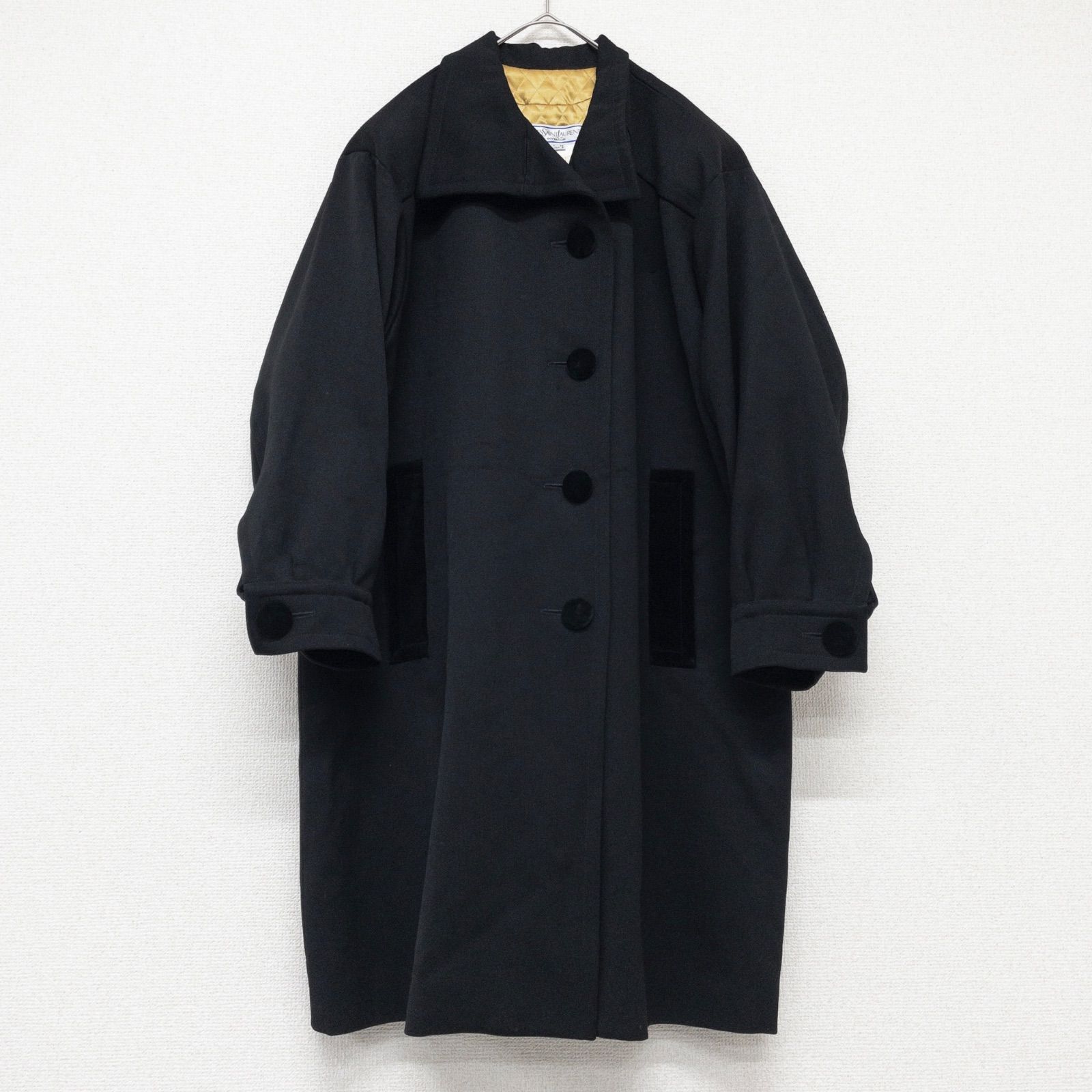 YVESSAINTLAURENT イヴサンローラン ロングコート ヴィンテージ ベロア