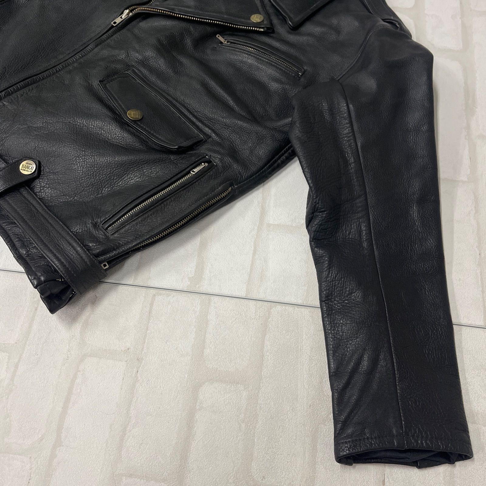 値下げ ナンカイ NANKAI 南海 レザー 革 ダブル ライダース ジャケット