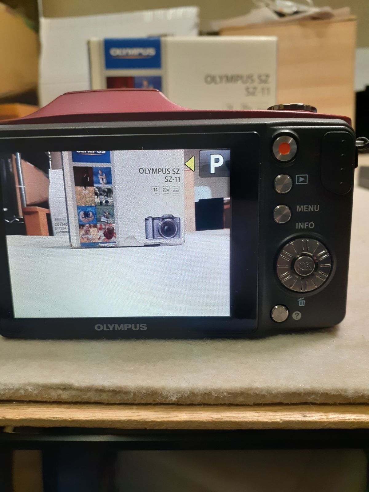 動作確認済 OLYMPUS SZ-11 デジタルカメラ レッド オリンパス - メルカリ