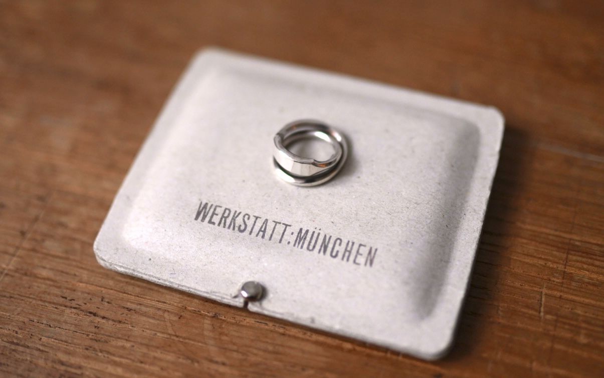 Cross Ring Forged 2重シルバーリング / WERKSTATT:MUNCHEN(ワーク