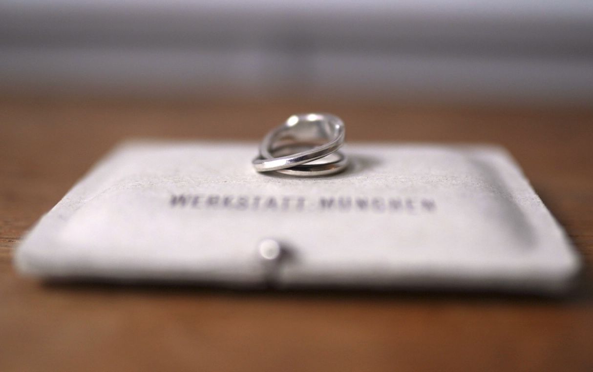 Cross Ring Forged 2重シルバーリング / WERKSTATT:MUNCHEN(ワーク