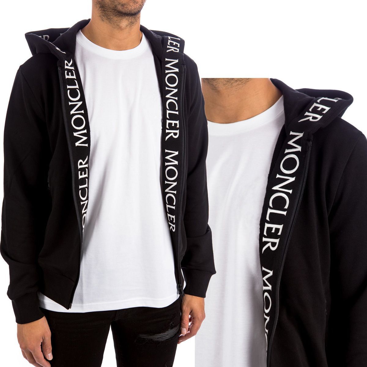 25 MONCLER モンクレール 8G00047 V8183 ブラック パーカー スウェット