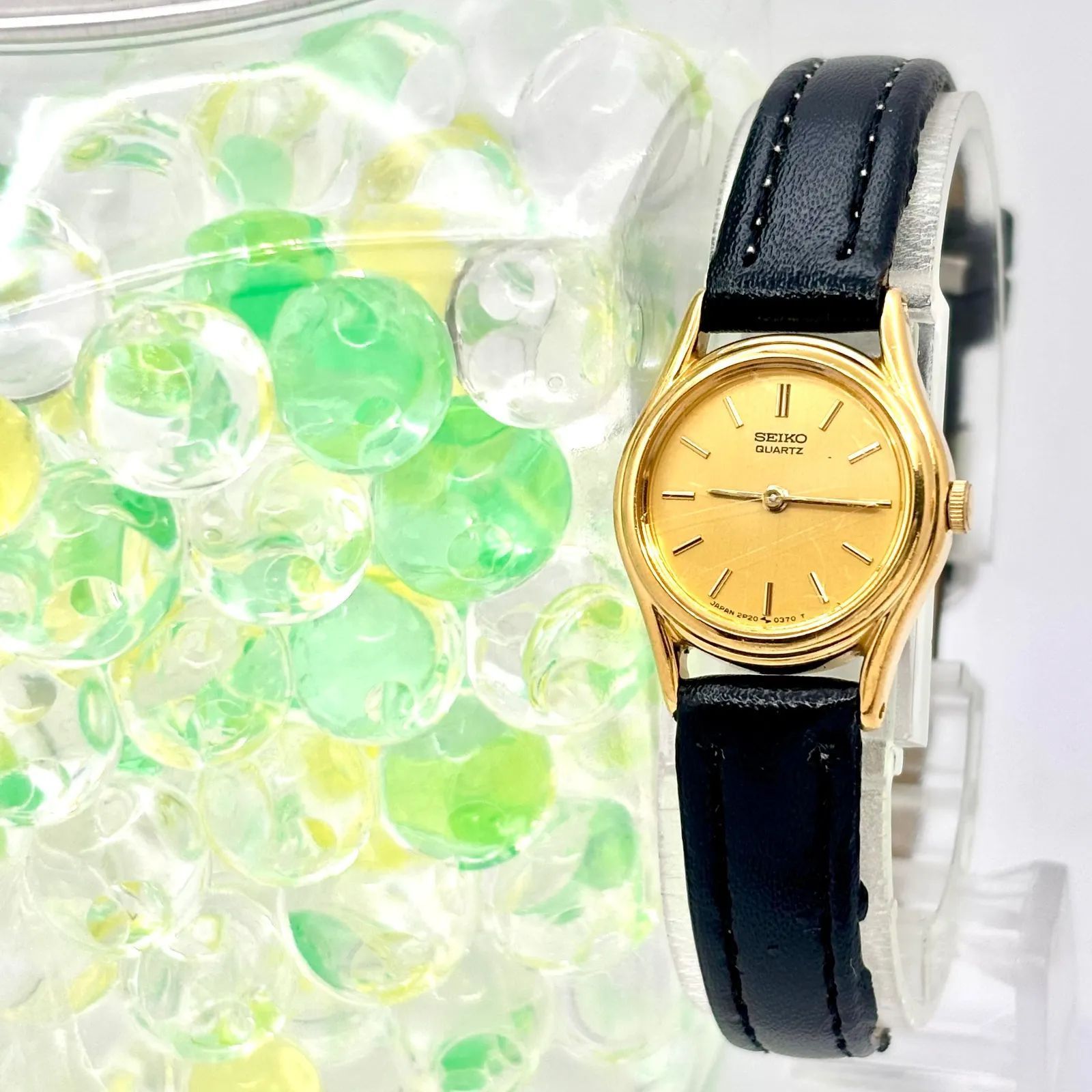 新品電池】SEIKO セイコー レディース 腕時計 ゴールド 2P20-0080