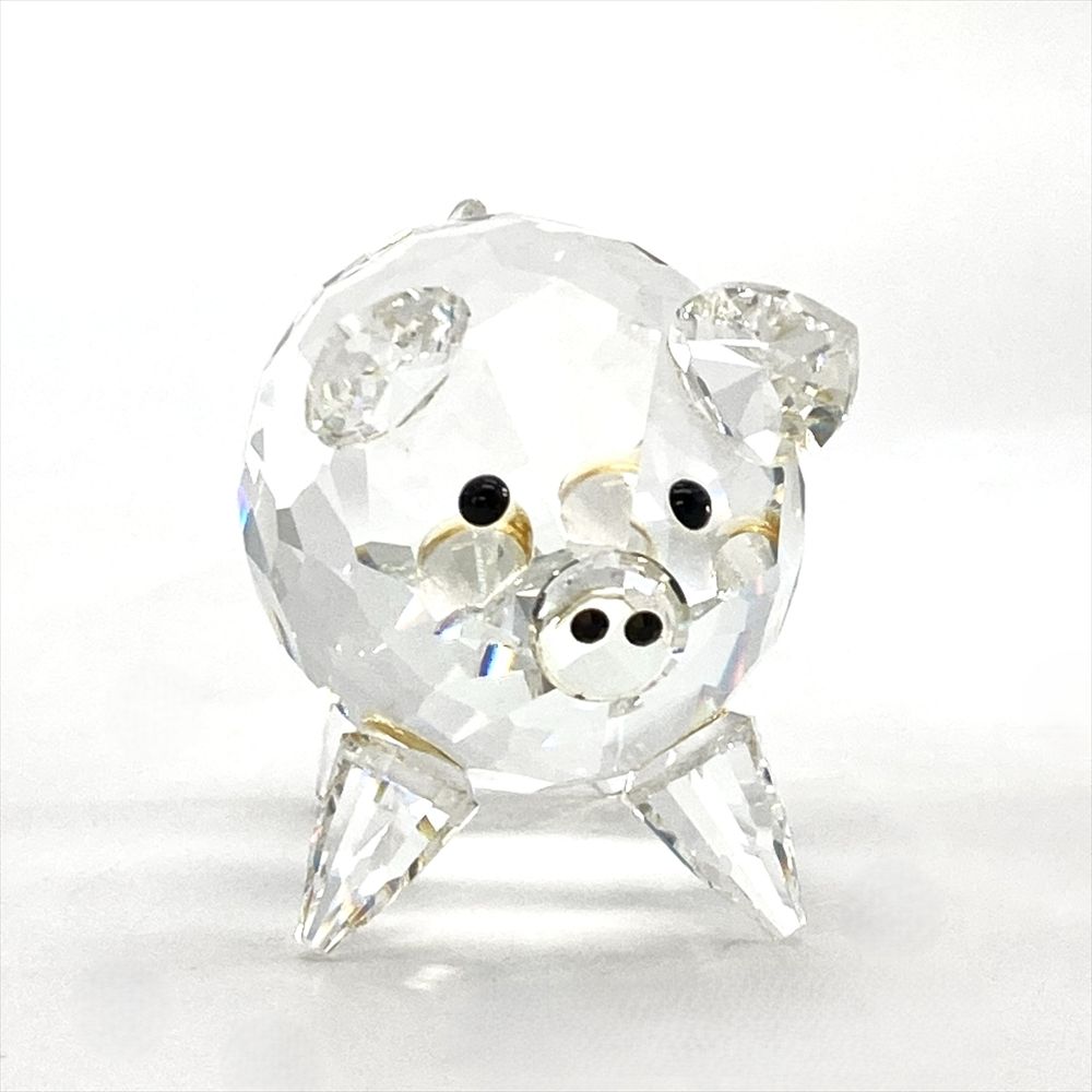 スワロフスキー SWAROVSKI ブタ オブジェ 置物 クリア ラージ ピッグ