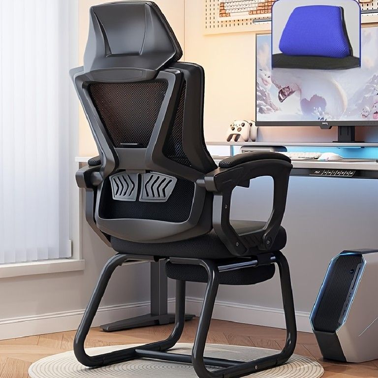 通気性抜群メッシュ エルゴノミック オフィスチェア 高さ調節 長時間快適 デスクチェア 学習椅子 在宅ワーク オフィス 寮に最適 白フレーム 頑丈設計 ブラックフレームブラック