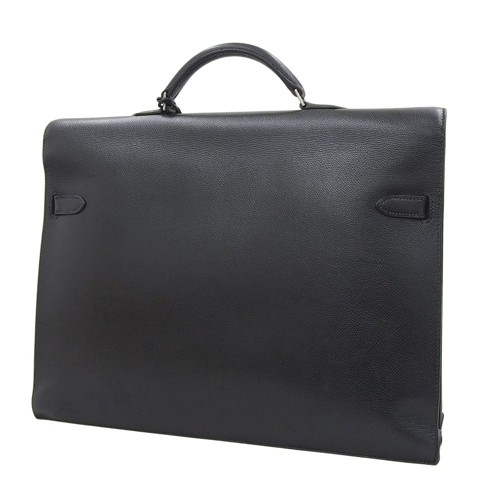 【本物保証】 エルメス HERMES ケリーデペッシュ38 □F刻印 書類カバン ビジネスバッグ エプソン ブラック シルバー金具 本物保証】 エルメス HERMES ケリーデペッシュ38 □F刻印 書類カバン