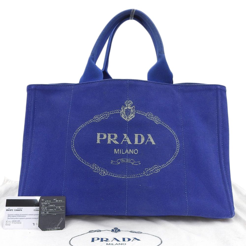 本物保証】 保・布袋付 プラダ PRADA カナパトートL BN1872 トート