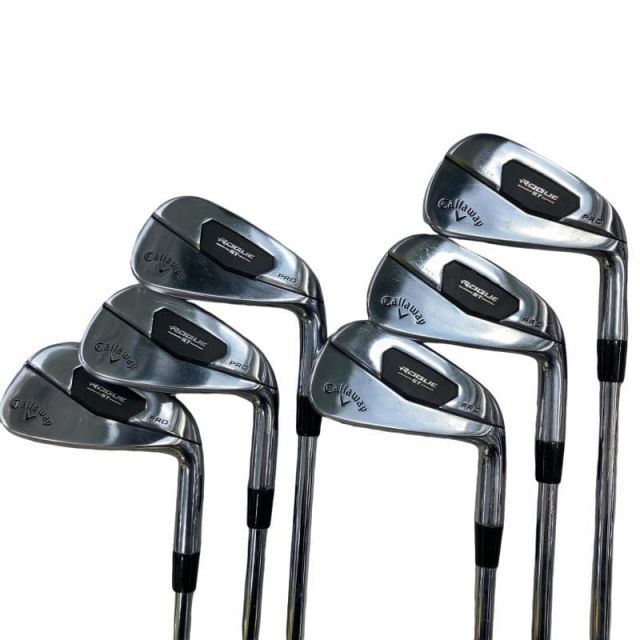 中古】 キャロウェイ ROGUE ST PRO 6S アイアンセット IR Dynamic Gold