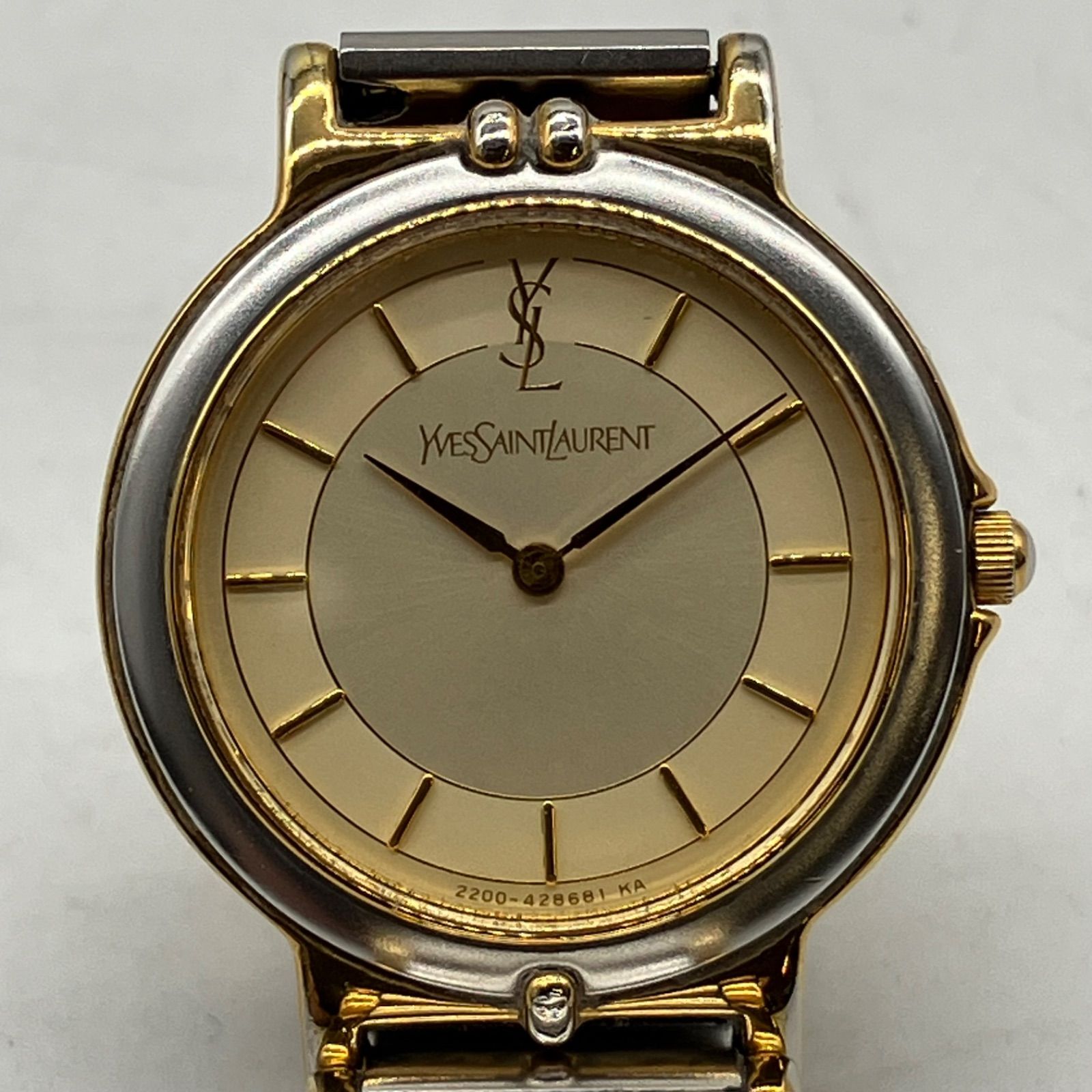 お買い得】Yves Saint Laurent 腕時計 ステンレススチール ゴールド