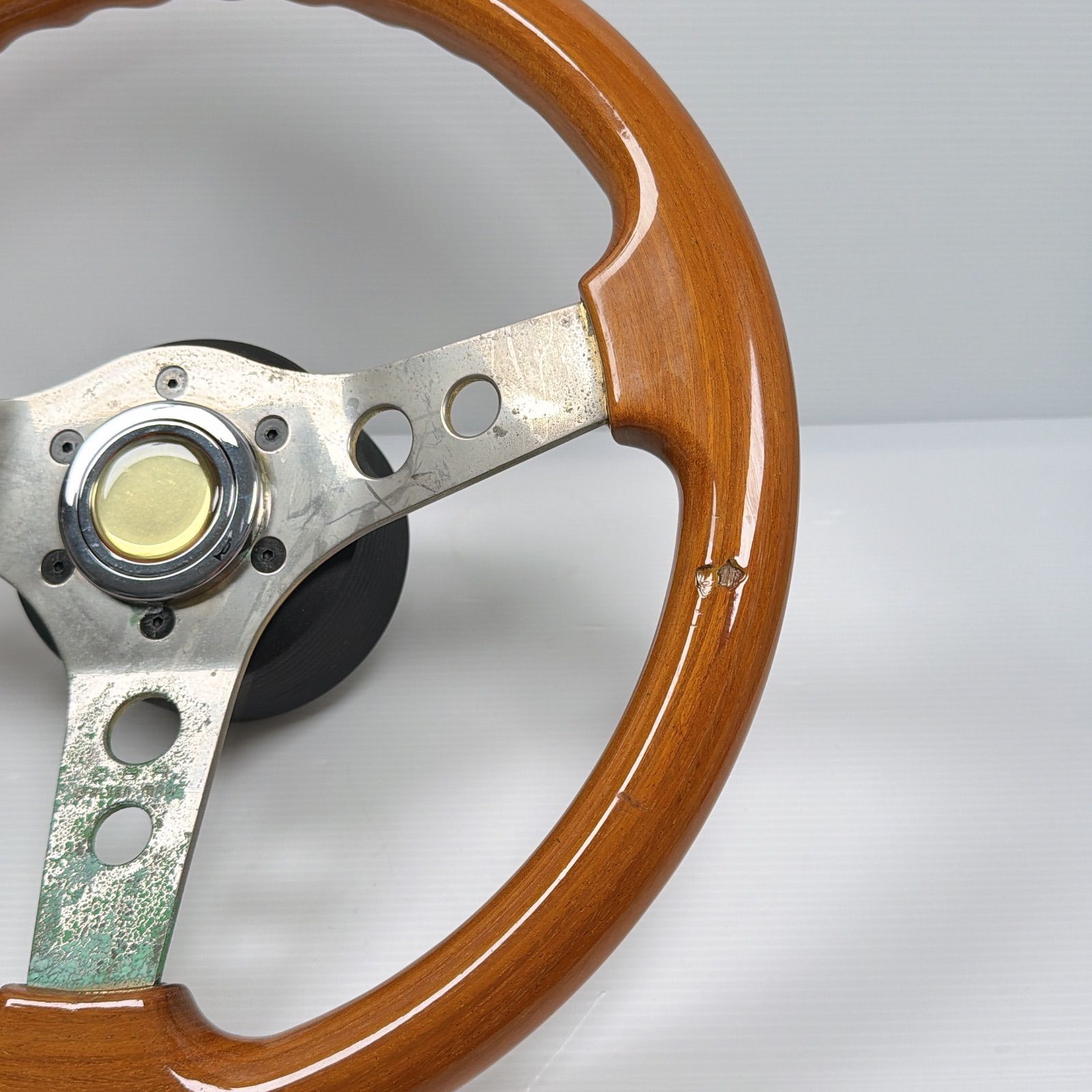 OBA ウッドステアリング イタリア製 OBAステアリング 現状品 旧車