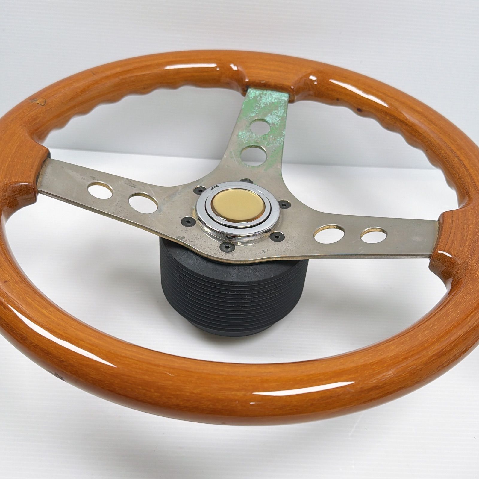 OBA ウッドステアリング イタリア製 OBAステアリング 現状品 旧車
