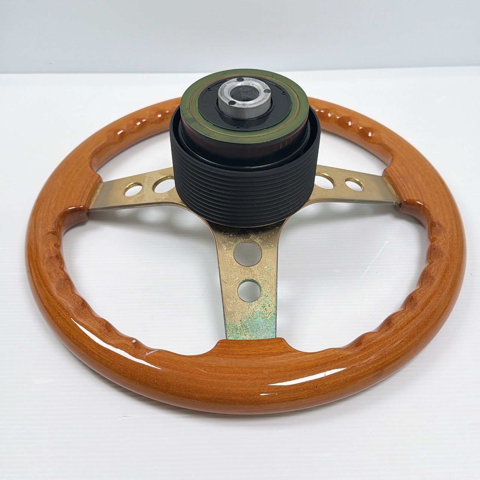 OBA ウッドステアリング イタリア製 OBAステアリング 現状品 旧車