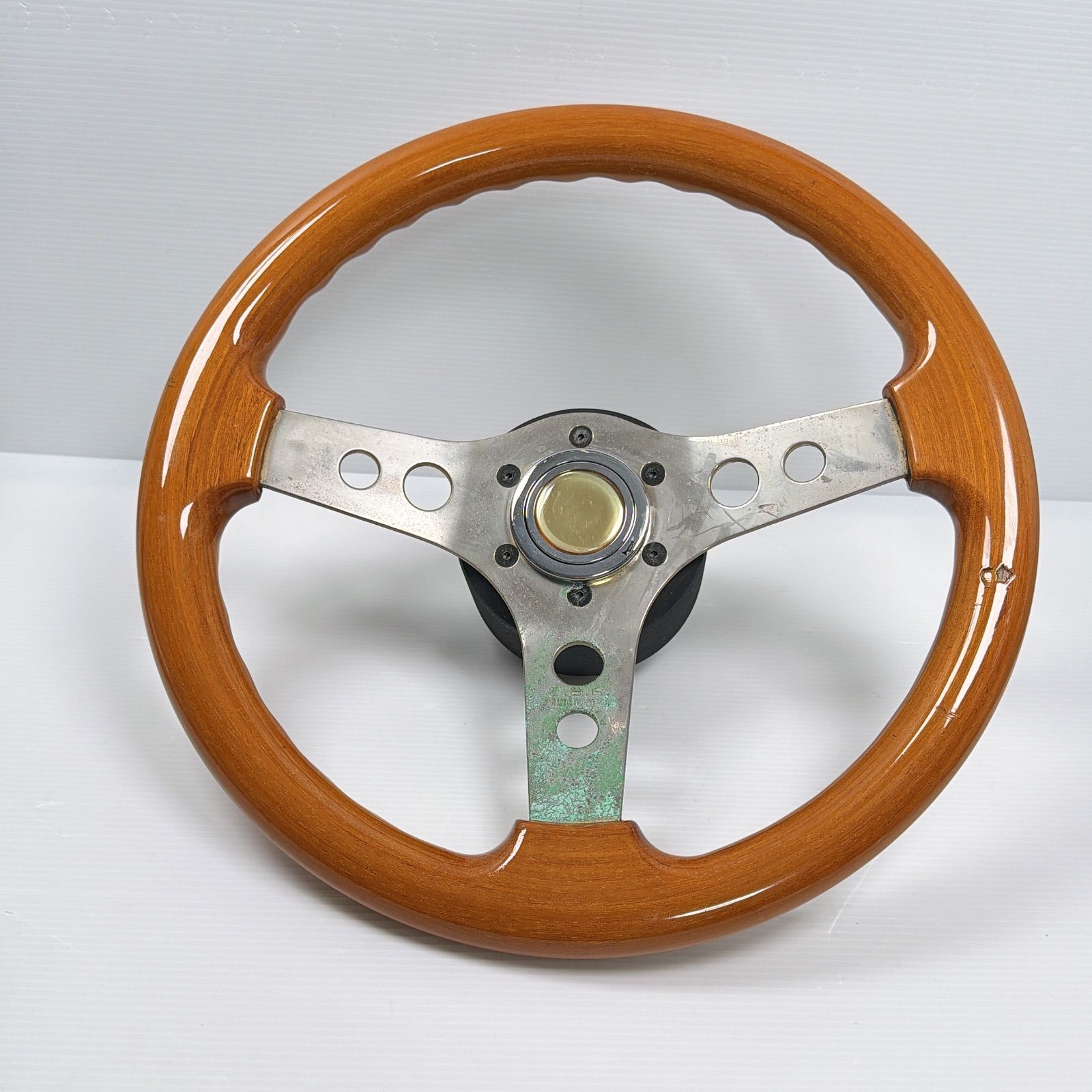 O.B.A. ウッド ステアリング　ハンドル　２点 OBA ウッドステアリング イタリア製 OBAステアリング 現状品 旧車
