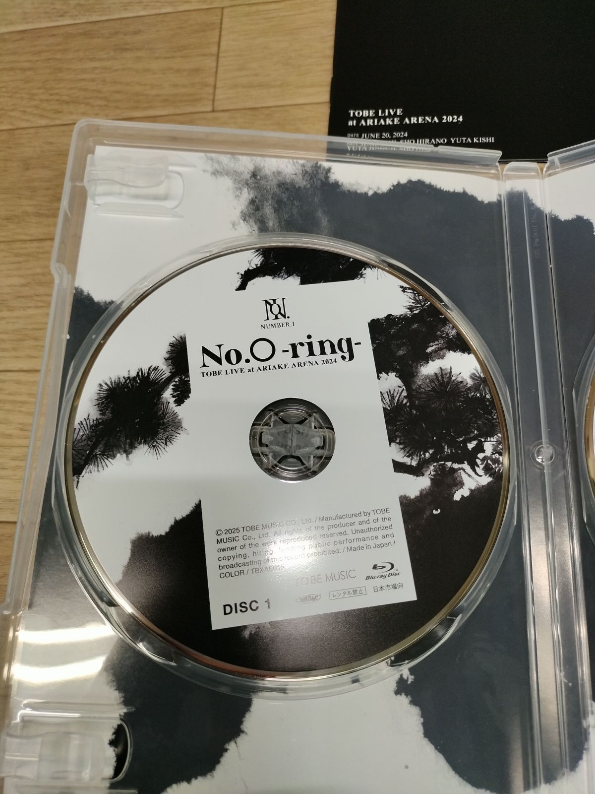 ☆Blu-ray Number_i TOBE LIVE at ARIAKE ARENA 2024 No.O -ring- 通常 