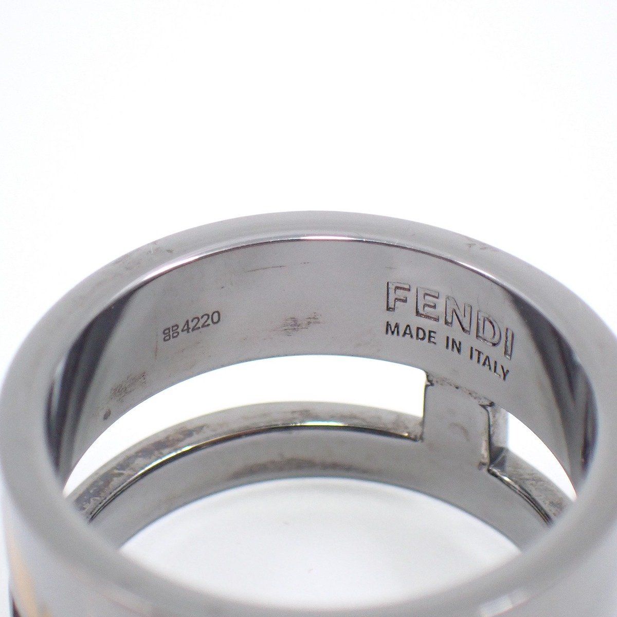 FENDI フェンディ バグズ モンスター リング 指輪 シルバー色金具 L