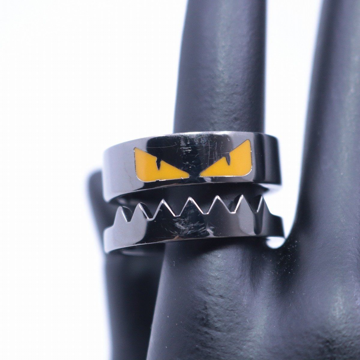 FENDI フェンディ バグズ モンスター リング 指輪 シルバー色金具 L