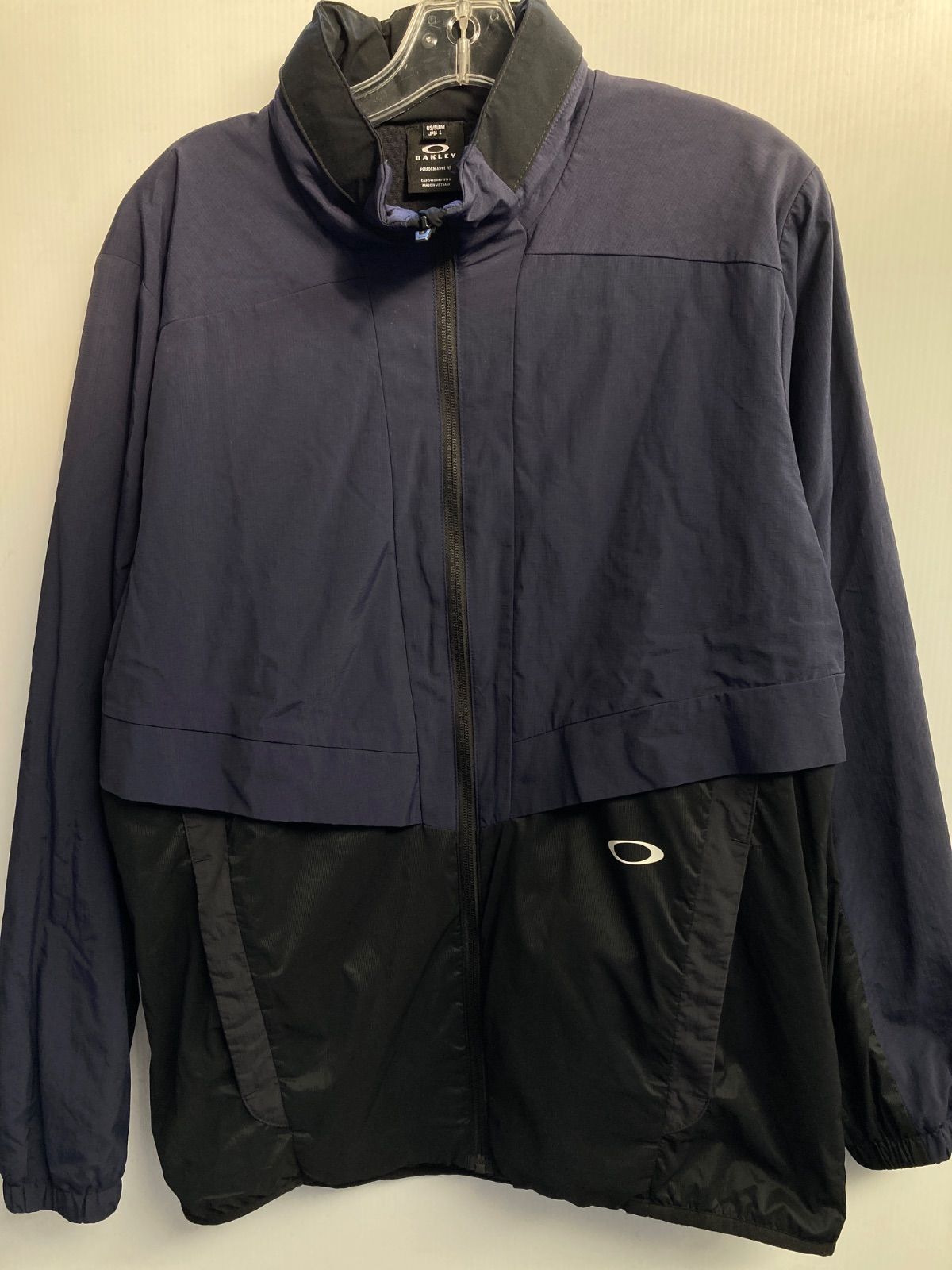 OAKLEY オークリー ナイロンジャケット ネイビー×ブラック /L - メルカリ