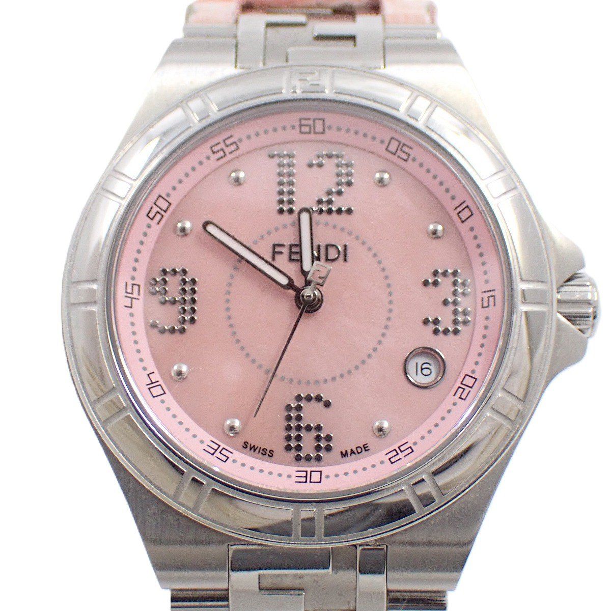 フェンディ 4600M ハイスピード クォーツ レディース 腕時計 ピンク