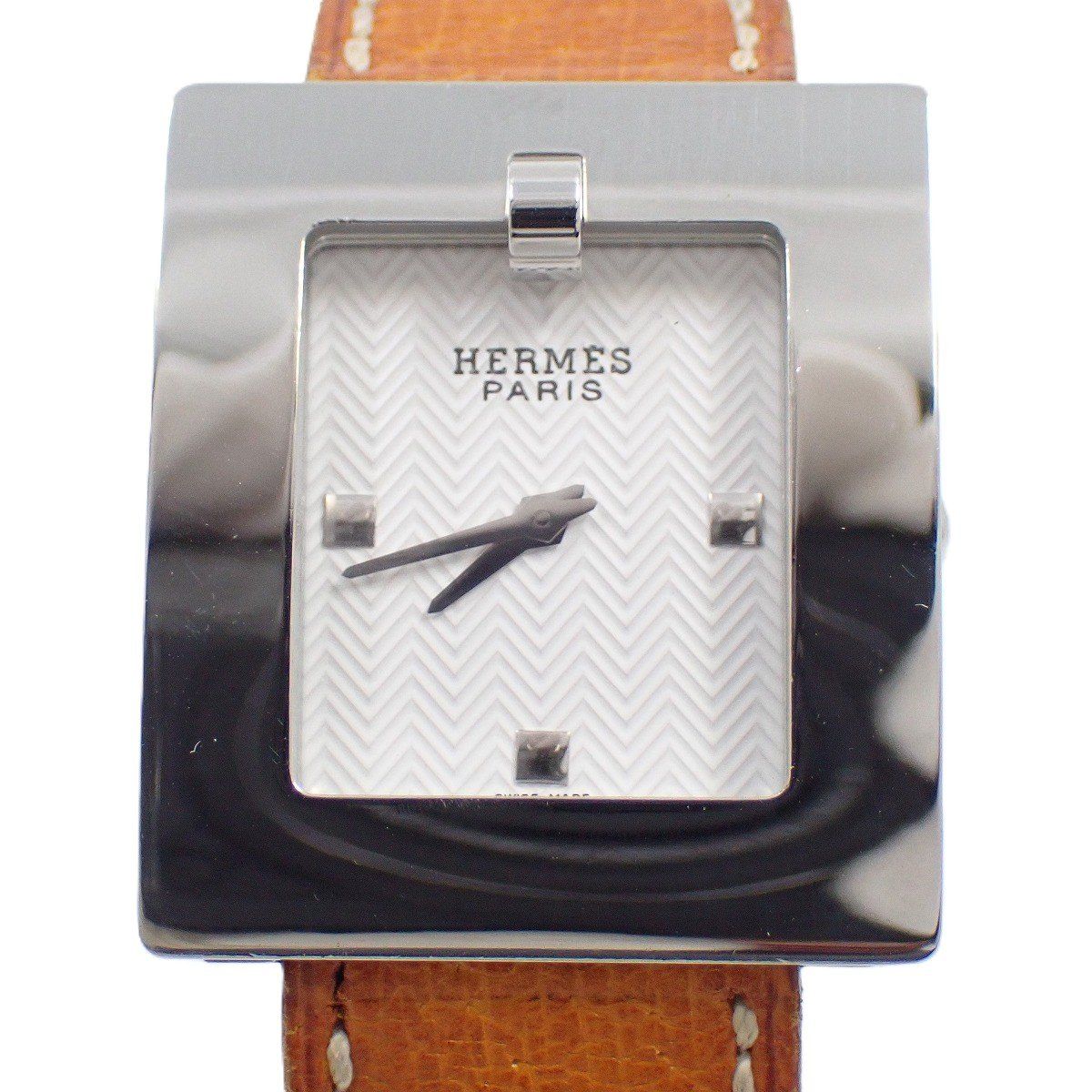 エルメス ベルトウォッチ クォーツ レディース 腕時計 白文字盤 ベルト