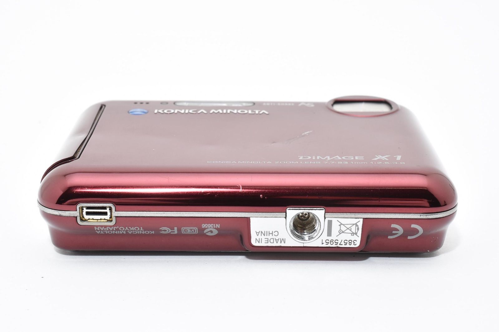 ミノルタ Konica MINOLTA DiMAGE X1 ワインレッド コンパクトデジタル