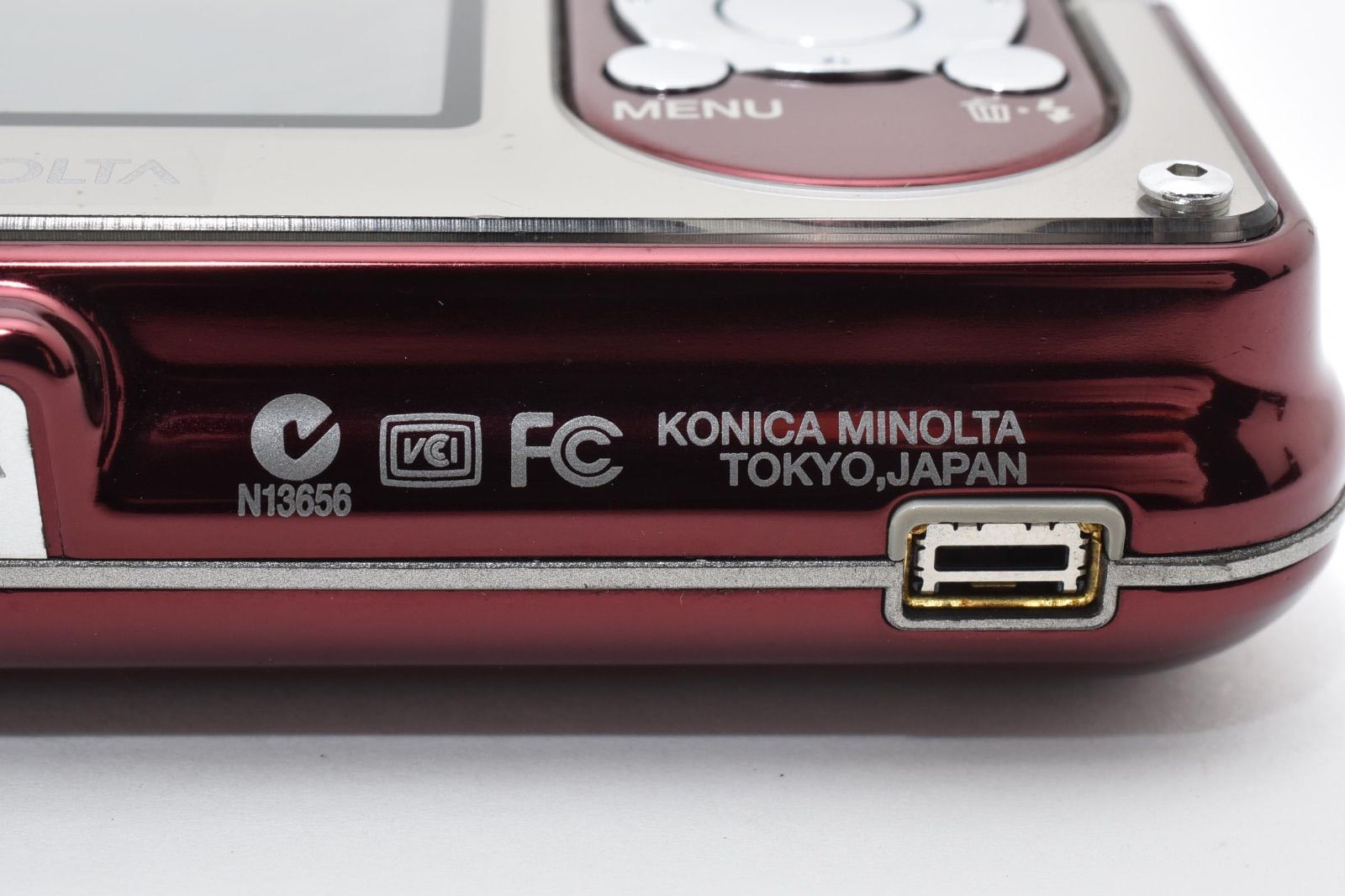 ミノルタ Konica MINOLTA DiMAGE X1 ワインレッド コンパクトデジタル