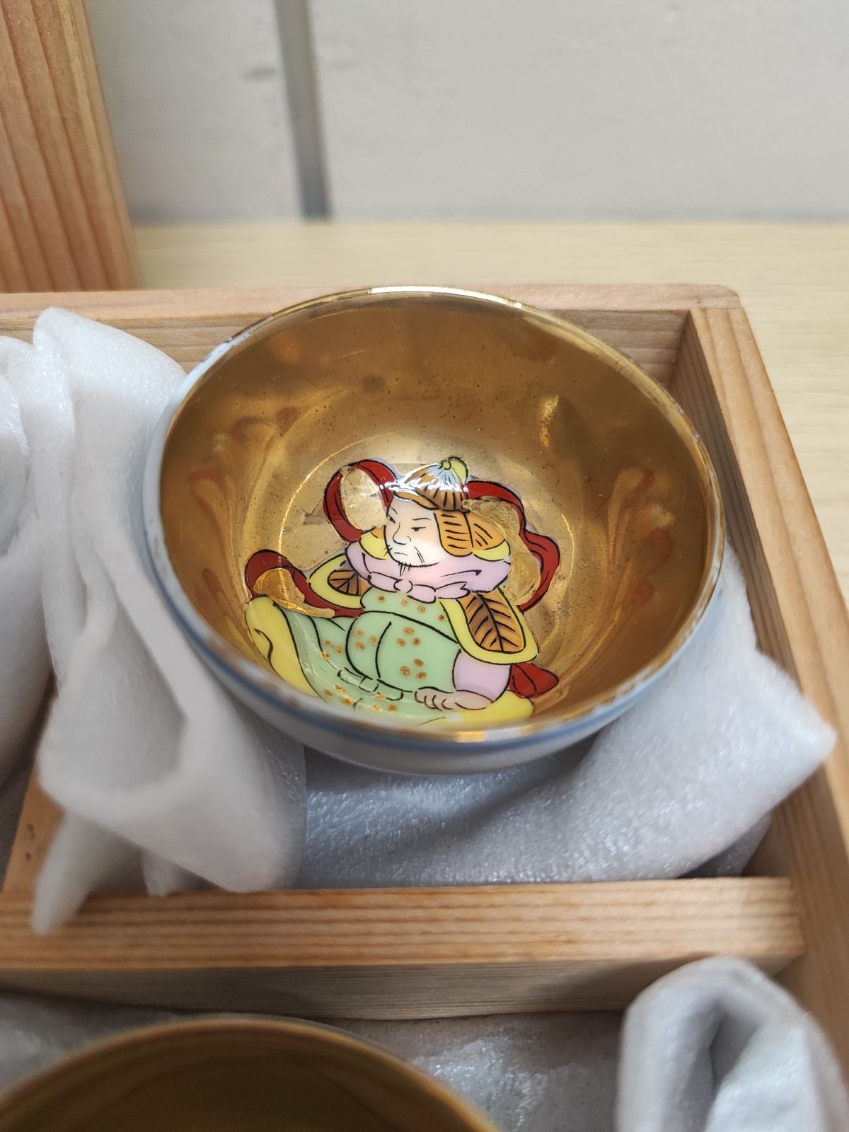 未使用】九谷焼 七福神 組盃 縁起物 - メルカリ