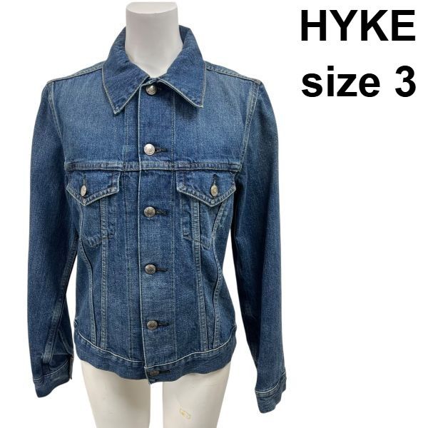 ◇ ハイク HYKE デニムジャケット Gジャン DENIM JACKET ネイビー