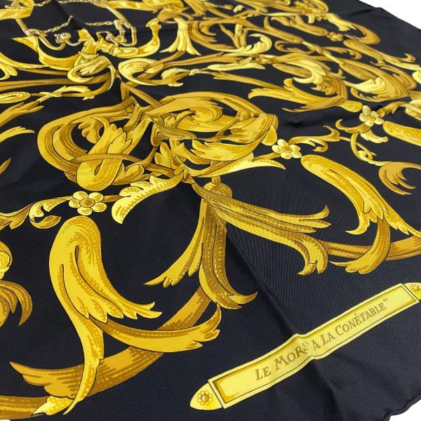 ○ エルメス HERMES カレ90 スカーフ バンダナ LE MORS A LA CONETABLE